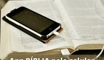 Aplicativo para Bíblia no celular.