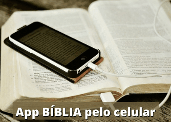 Aplicativo para Bíblia no celular.
